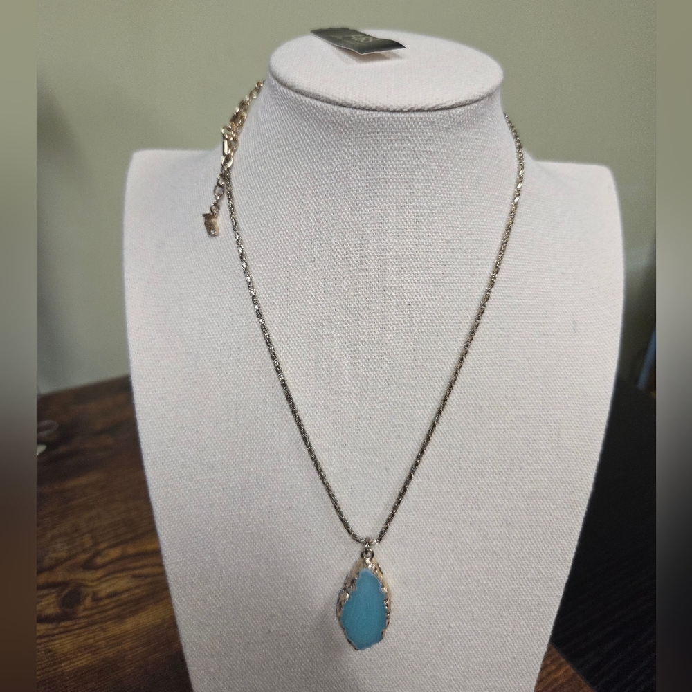 BOGO💖ABS Allen Schwartz Blue Dyed Agate Necklace